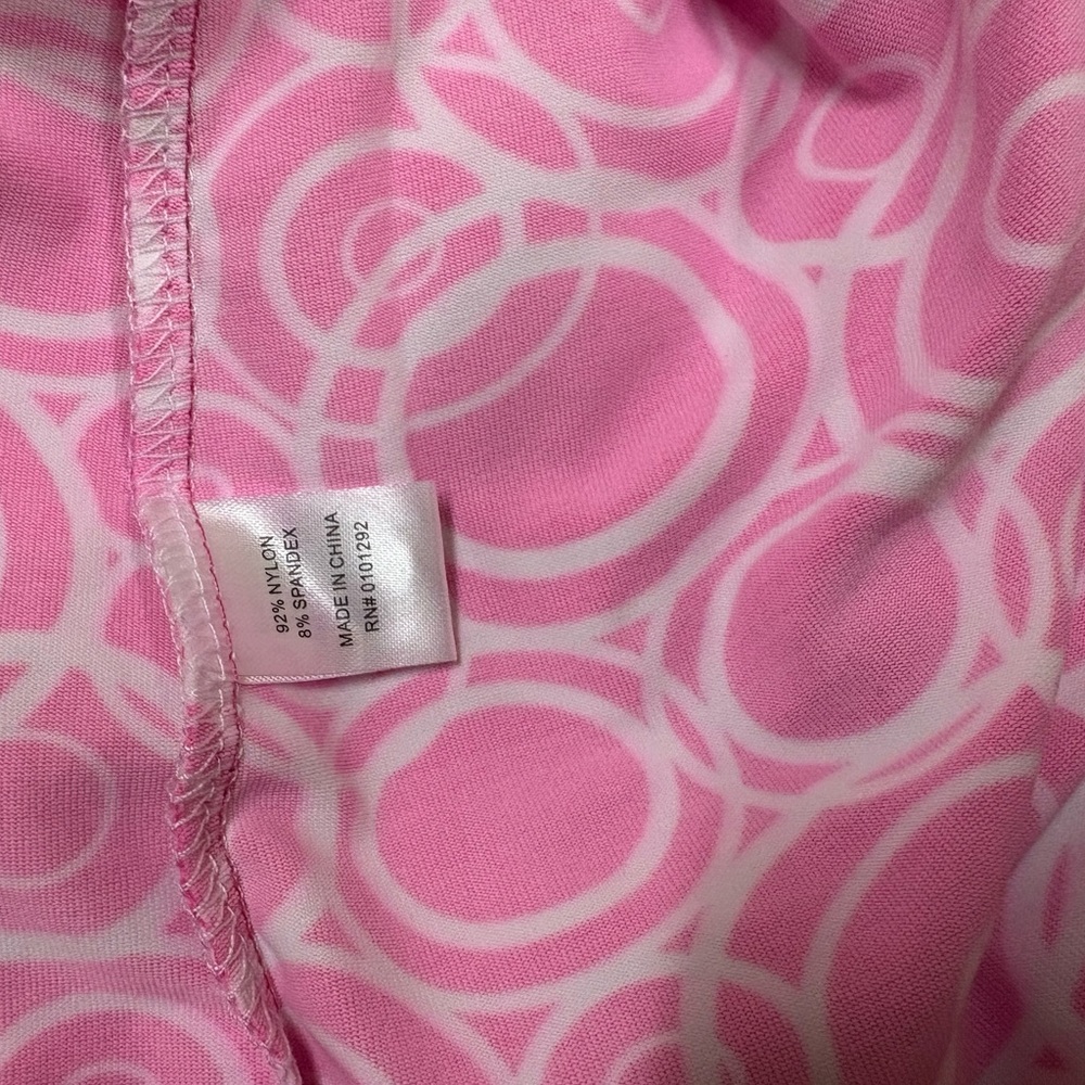 Lulu-B Fuchsia Circle Print Mini Dress - Picture 8 of 9